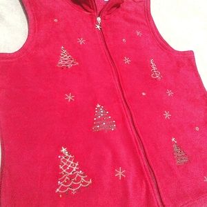 Draper's and Damon's Fleece Christmas Vest XL